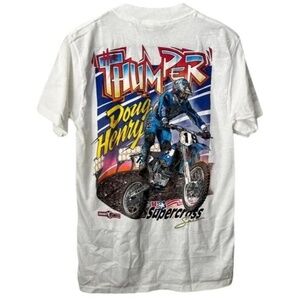 Vintage 1997 Doug Henry Thumper Supercross Shirt Single Stitch